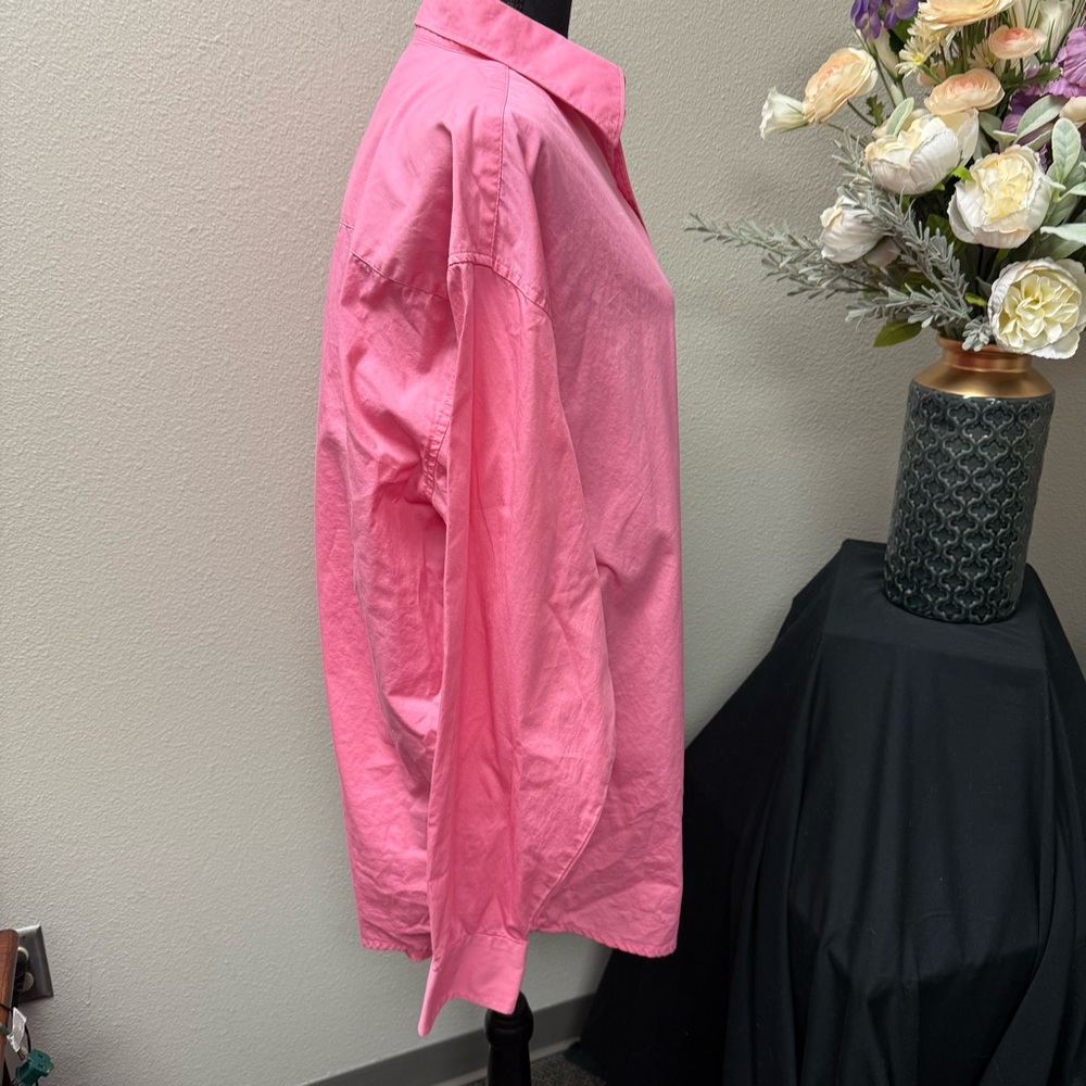 Wrangler Pink Ribbon XL Western Button-Up Shirt Long Sleeve 100% Cotton - Picture 5 of 9